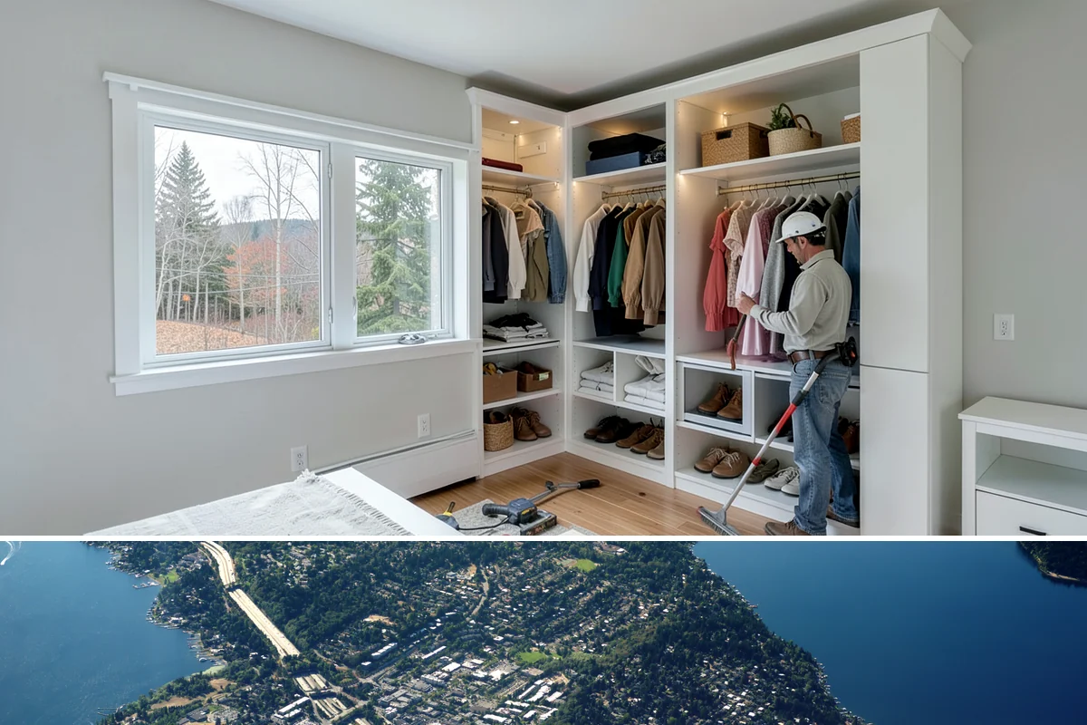 Reach-In Closet Organization in Mercer Island, King County, WA - Any season suits this quick interior upgrade, and winter is especially convenient when outdoor projects are on hold.
