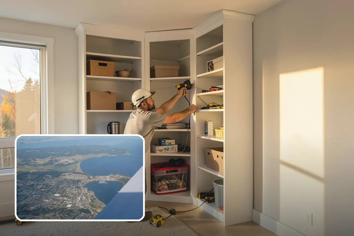 Reach-In Closet Organization in Oak Harbor, Island County, WA - Dramatically increased storage in the same footprint