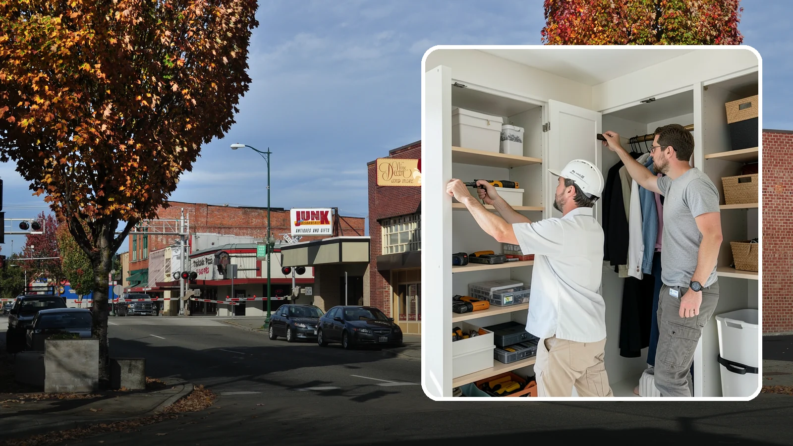 Reach-In Closet Organization in Puyallup, Pierce County, WA - We transform cramped reach-in closets into efficient, clutter-free storage with smart custom systems.
