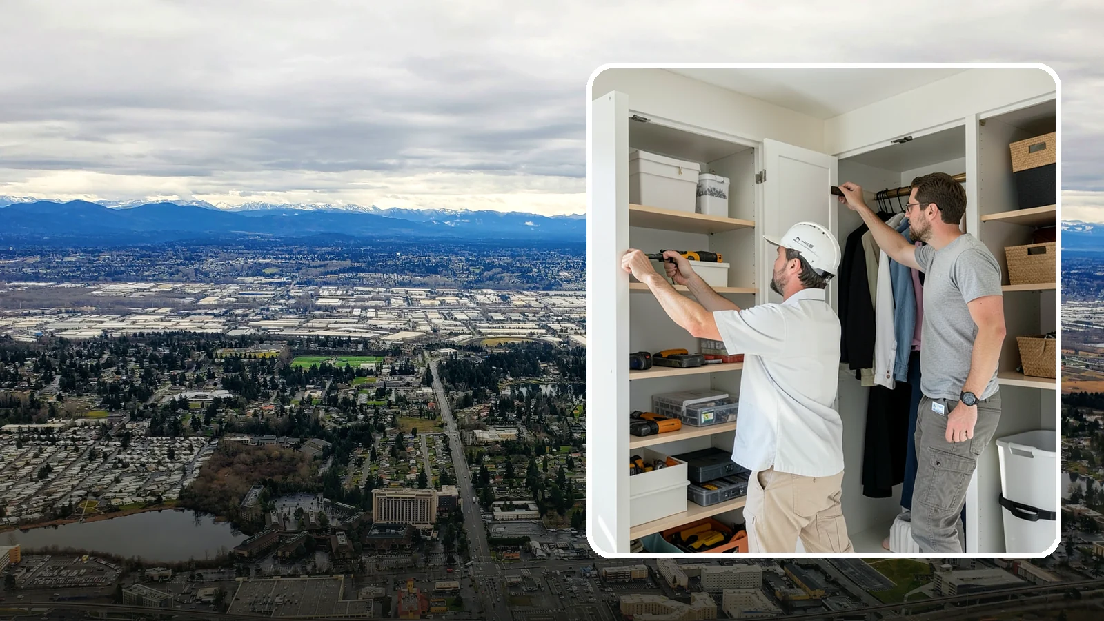 Reach-In Closet Organization in SeaTac, King County, WA - We transform cramped reach-in closets into efficient, clutter-free storage with smart custom systems.