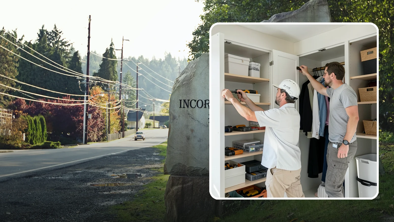 Reach-In Closet Organization in Wilkeson, Pierce County, WA - We transform cramped reach-in closets into efficient, clutter-free storage with smart custom systems.
