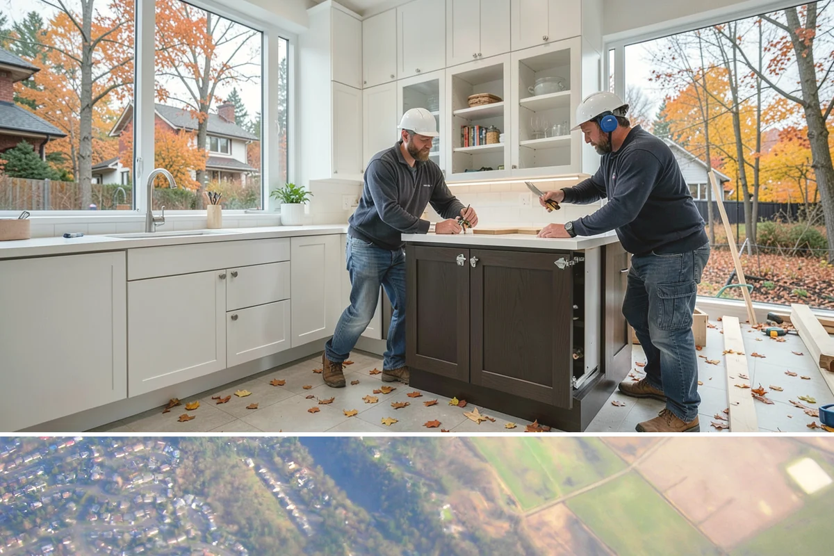 Reading Nook Construction in Algona, King County, WA - Reading nooks are quick interior builds well suited to cozy winter scheduling.