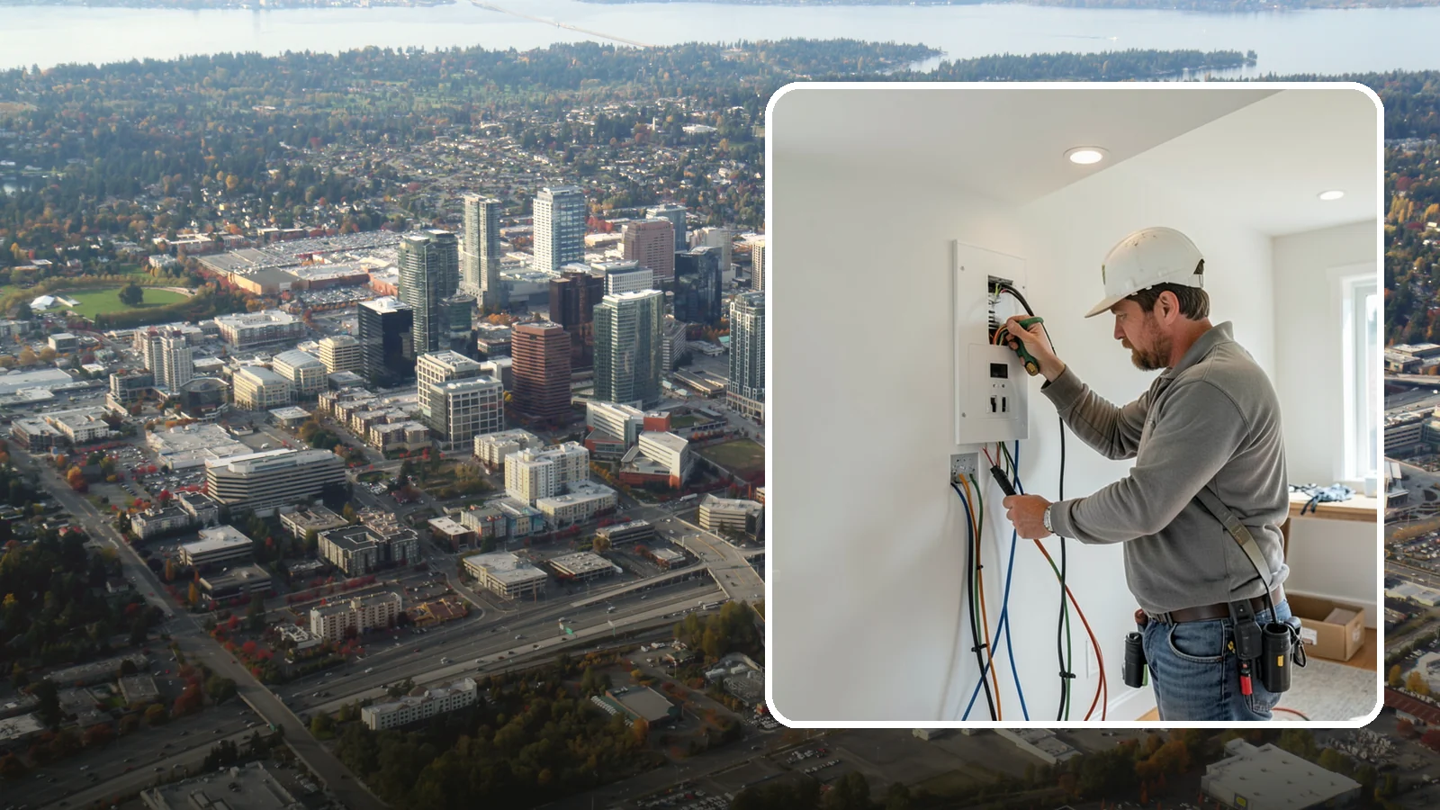Recessed Lighting Installation in Bellevue, King County, WA - We install energy-efficient recessed LED lighting for even, modern illumination in any room.