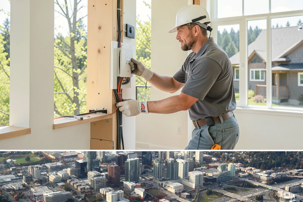 Recessed Lighting Installation in Bellevue, King County, WA - Recessed lighting installs year-round and brightens interiors during the dark PNW winter months.