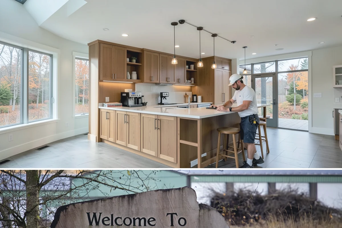Recessed Lighting Installation in Buckley, Pierce County, WA - Recessed lighting installs year-round and brightens interiors during the dark PNW winter months.