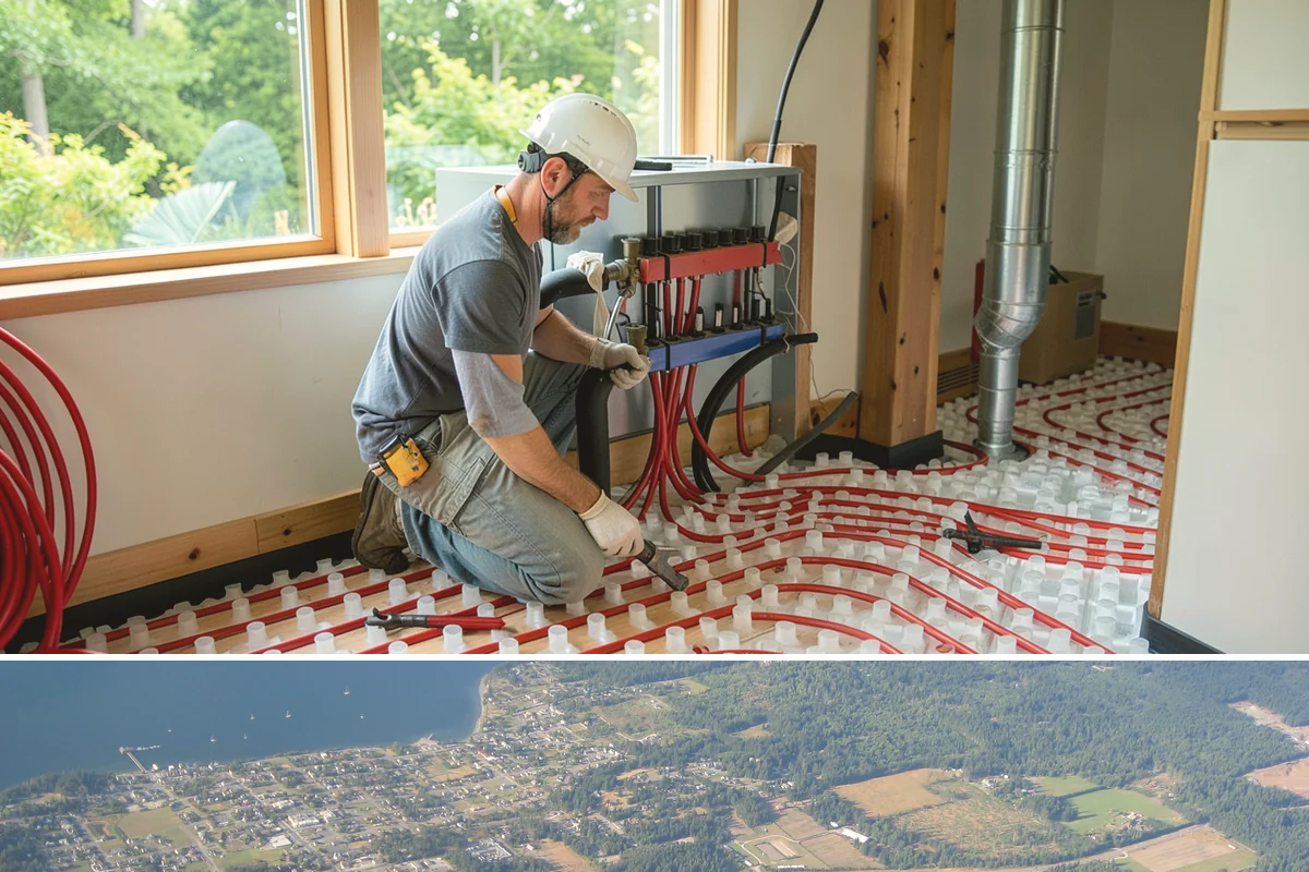 Recessed Lighting Installation in Coupeville, Island County, WA - Recessed lighting installs year-round and brightens interiors during the dark PNW winter months.