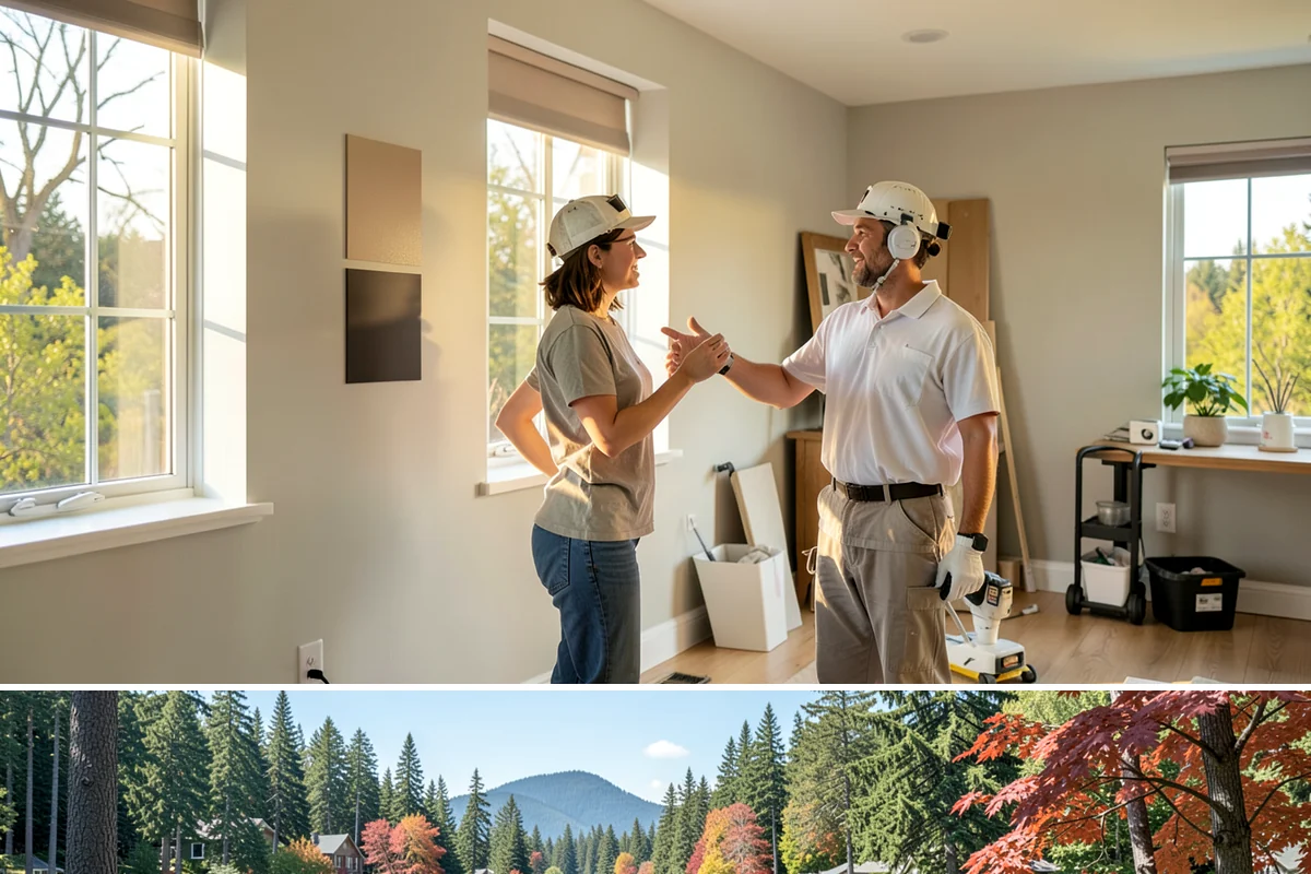 Recessed Lighting Installation in Covington, King County, WA - Recessed lighting installs year-round and brightens interiors during the dark PNW winter months.