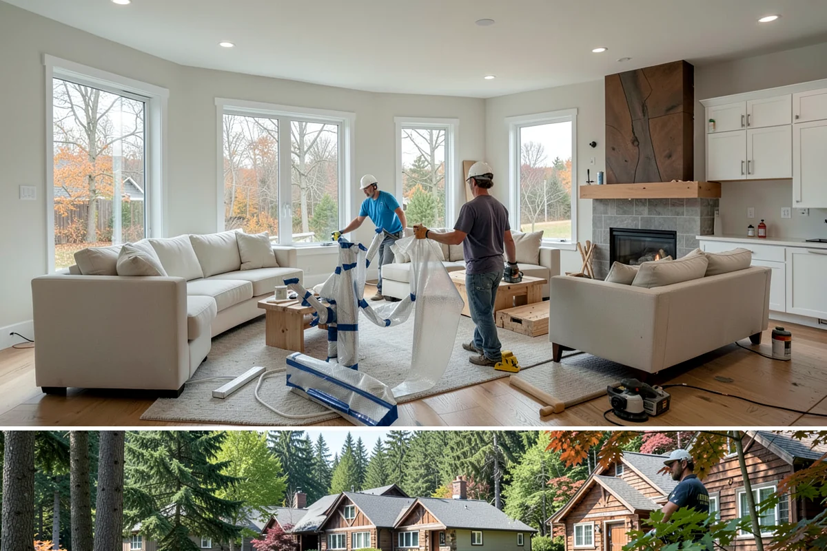Recessed Lighting Installation in Edgewood, Pierce County, WA - Recessed lighting installs year-round and brightens interiors during the dark PNW winter months.