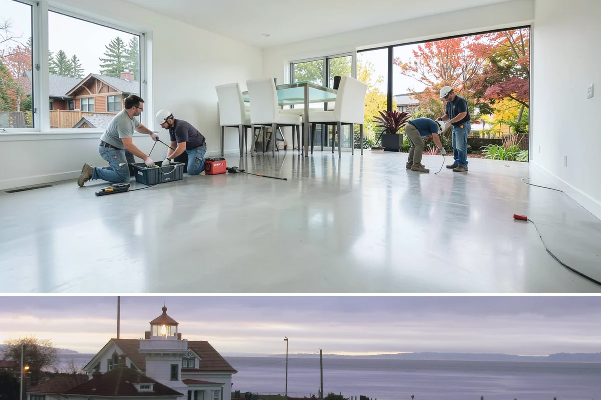 Recessed Lighting Installation in Mukilteo, Snohomish County, WA - Recessed lighting installs year-round and brightens interiors during the dark PNW winter months.
