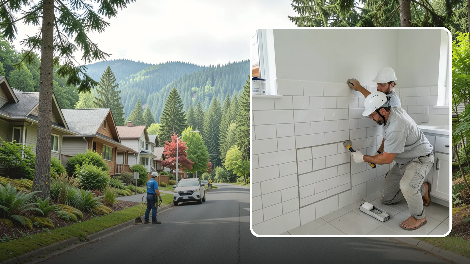 Regrouting in Darrington, Snohomish County, WA - Full removal and replacement of aging grout to renew an entire tiled surface.