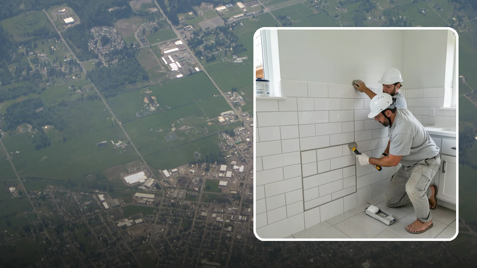 Regrouting in Enumclaw, King County, WA - Full removal and replacement of aging grout to renew an entire tiled surface.