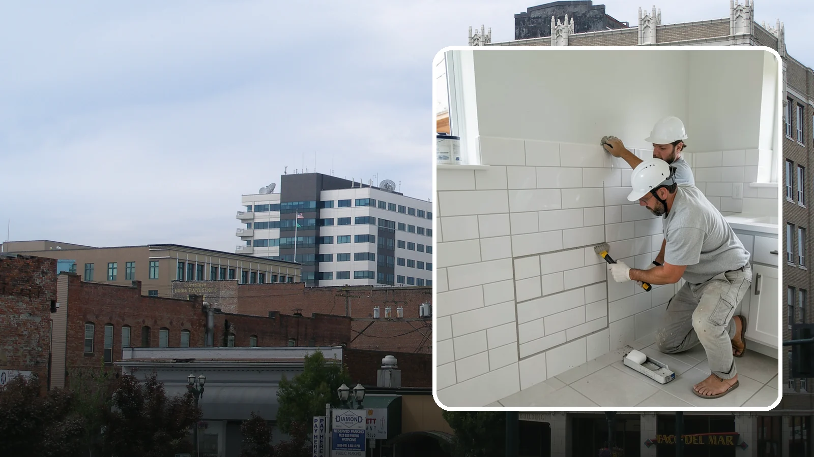 Regrouting in Everett, Snohomish County, WA - Full removal and replacement of aging grout to renew an entire tiled surface.
