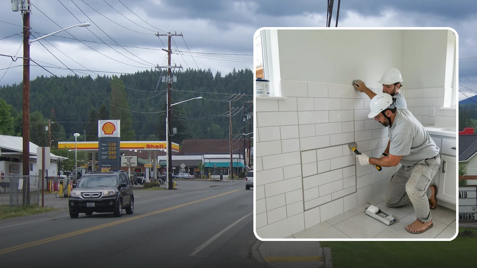 Regrouting in Granite Falls, Snohomish County, WA - Full removal and replacement of aging grout to renew an entire tiled surface.