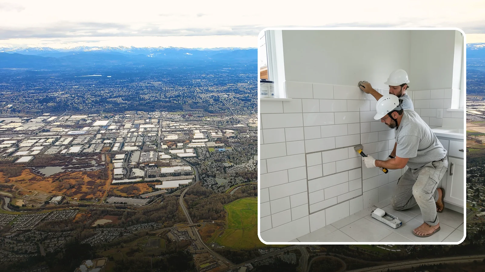 Regrouting in Kent, King County, WA - Full removal and replacement of aging grout to renew an entire tiled surface.