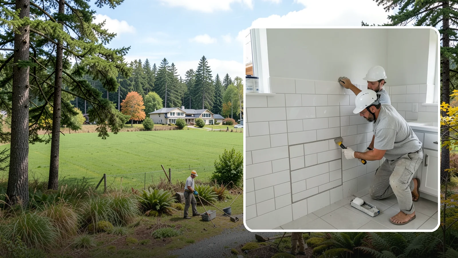 Regrouting in Lyman, Skagit County, WA - Full removal and replacement of aging grout to renew an entire tiled surface.