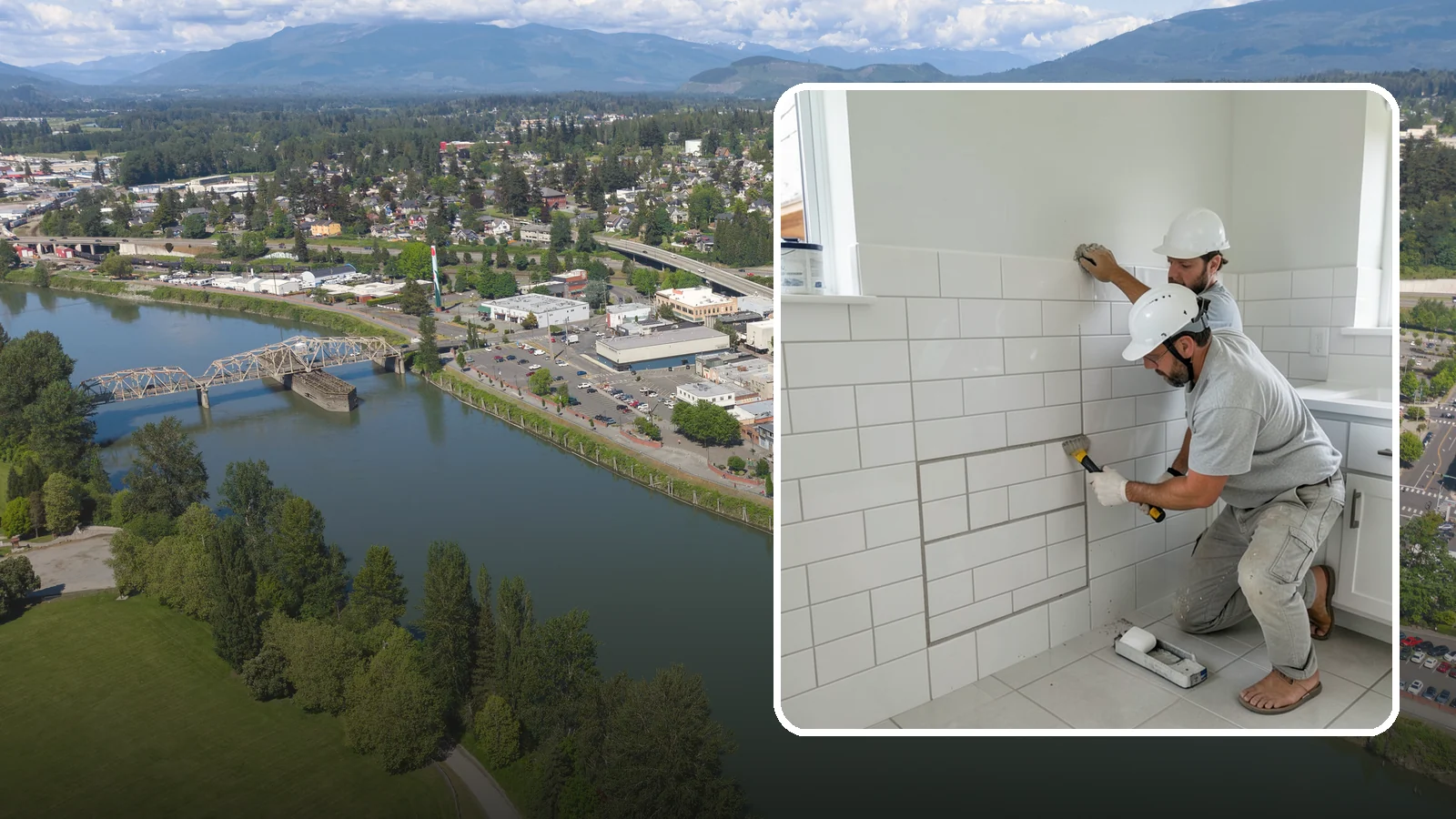 Regrouting in Mount Vernon, Skagit County, WA - Full removal and replacement of aging grout to renew an entire tiled surface.