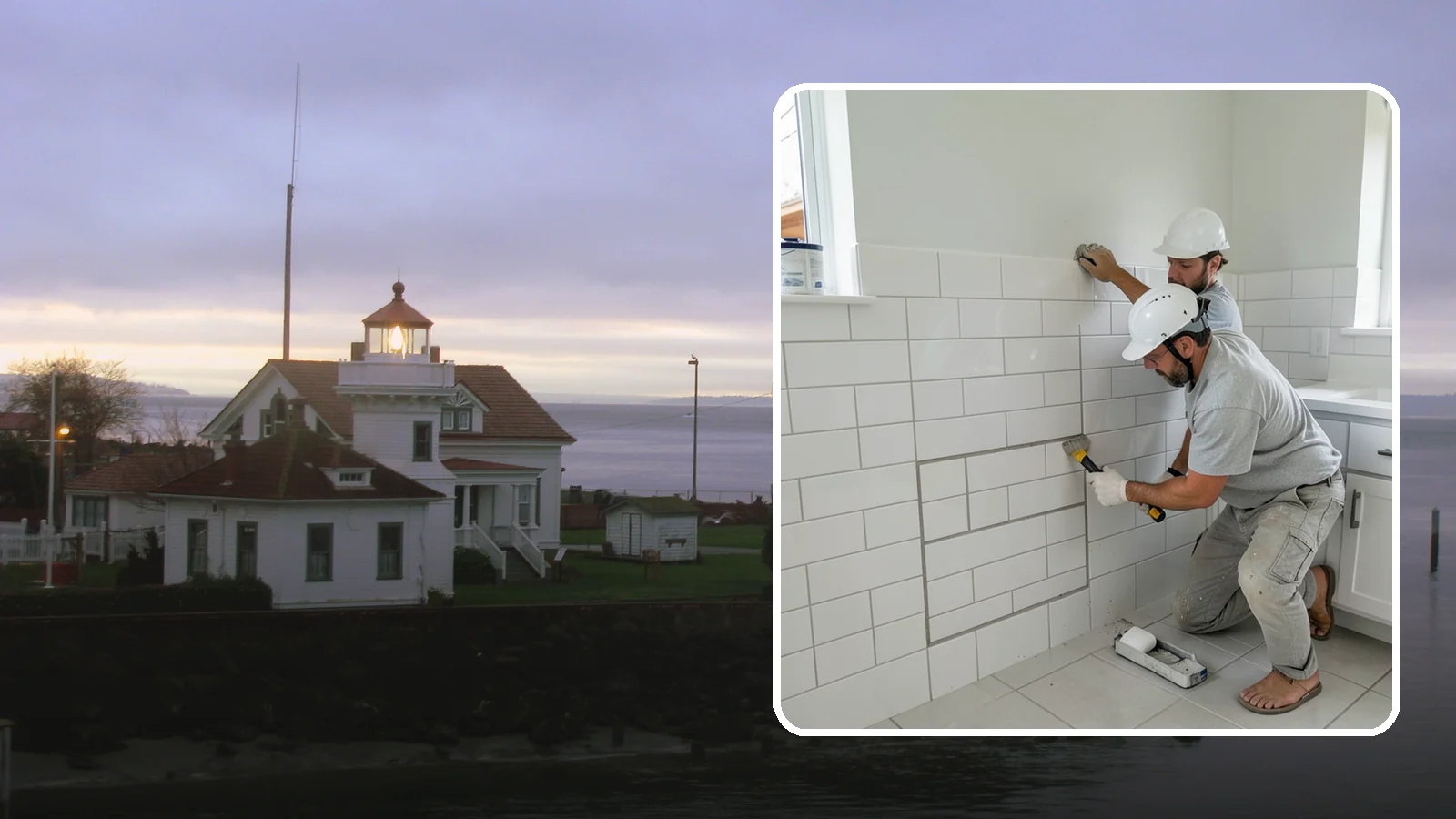 Regrouting in Mukilteo, Snohomish County, WA - Full removal and replacement of aging grout to renew an entire tiled surface.