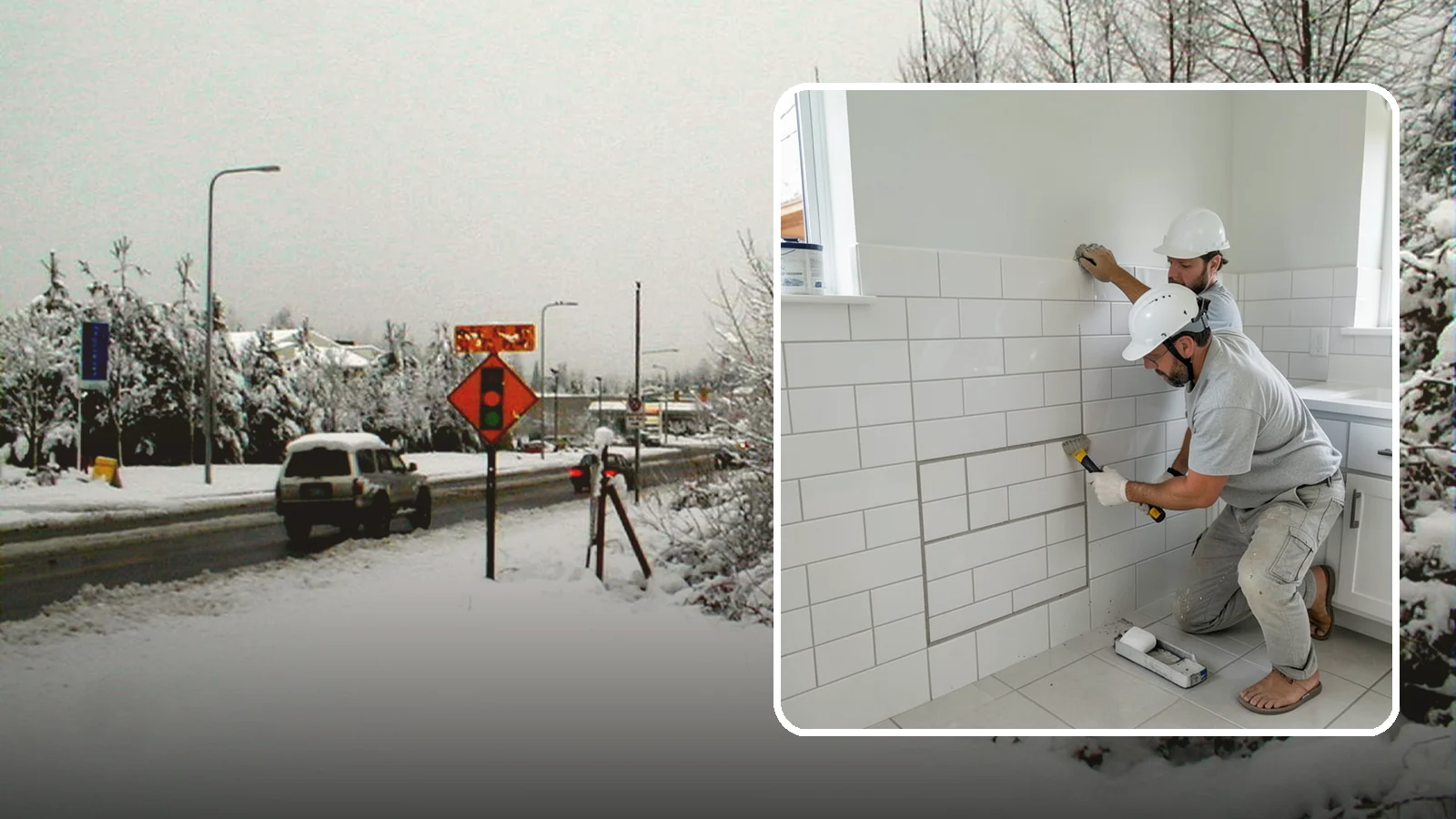 Regrouting in Newcastle, King County, WA - Full removal and replacement of aging grout to renew an entire tiled surface.
