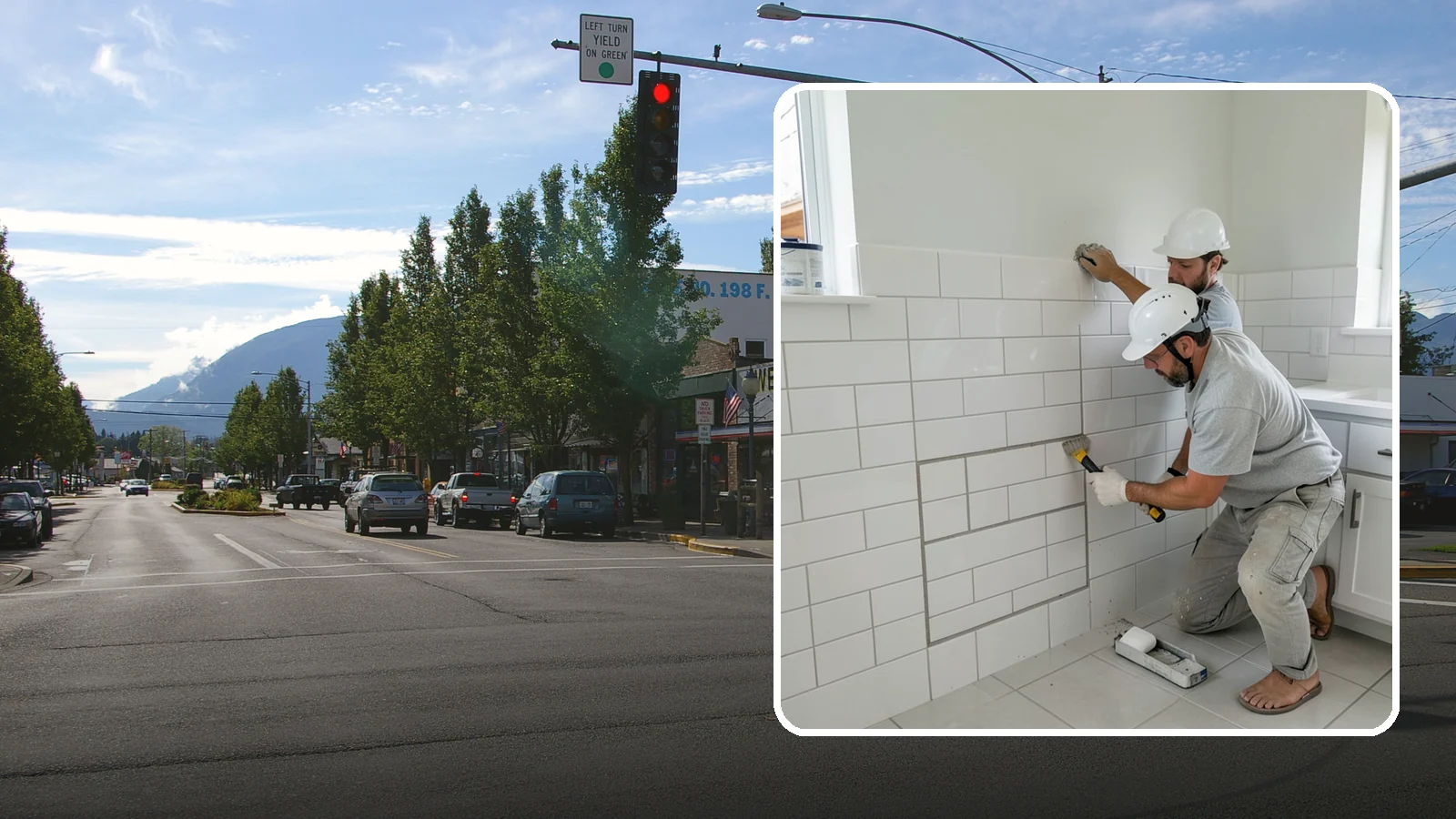 Regrouting in North Bend, King County, WA - Full removal and replacement of aging grout to renew an entire tiled surface.