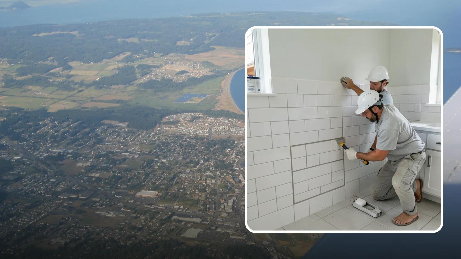 Regrouting in Oak Harbor, Island County, WA - Full removal and replacement of aging grout to renew an entire tiled surface.