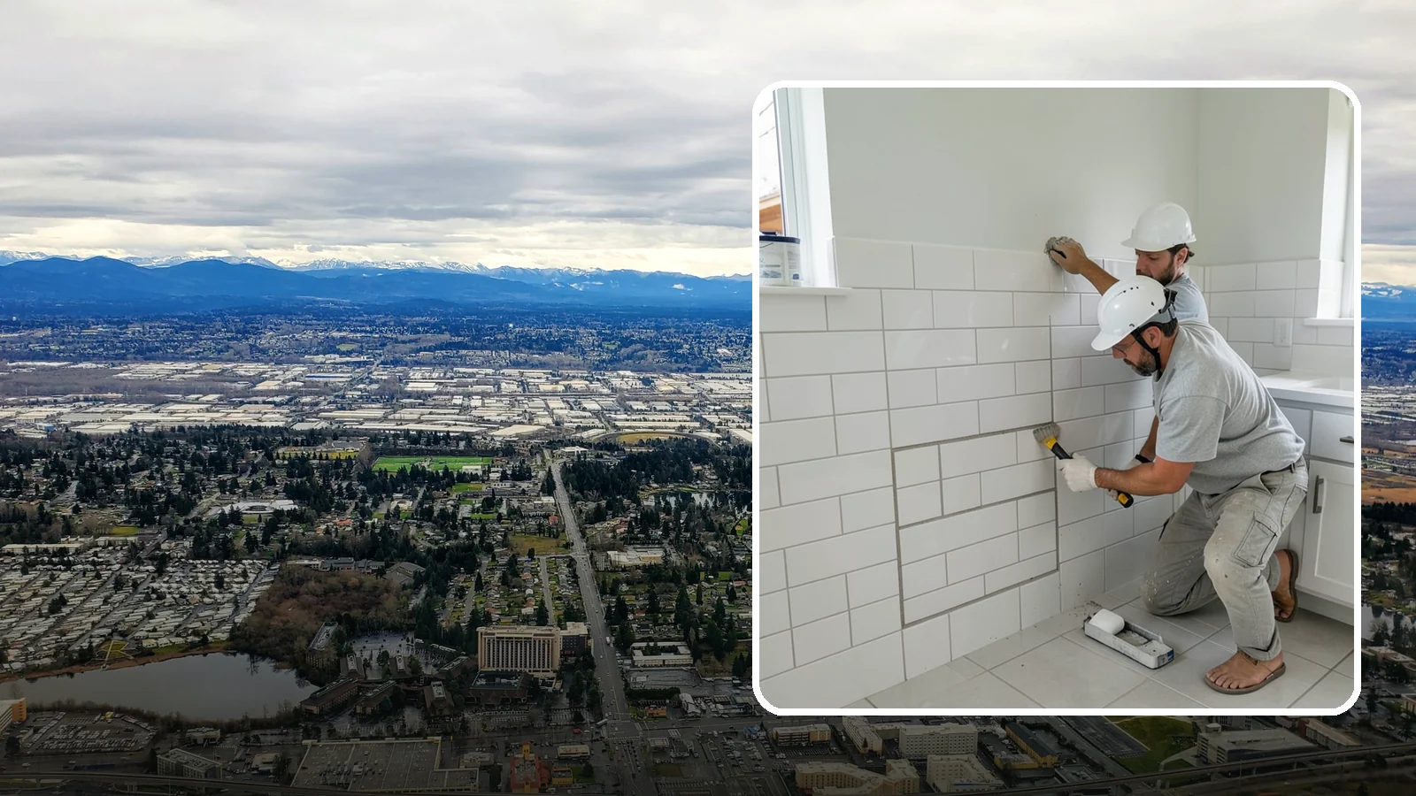 Regrouting in SeaTac, King County, WA - Full removal and replacement of aging grout to renew an entire tiled surface.