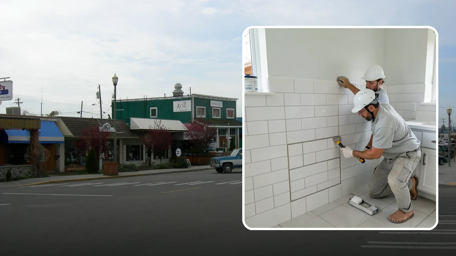 Regrouting in Stanwood, Snohomish County, WA - Full removal and replacement of aging grout to renew an entire tiled surface.