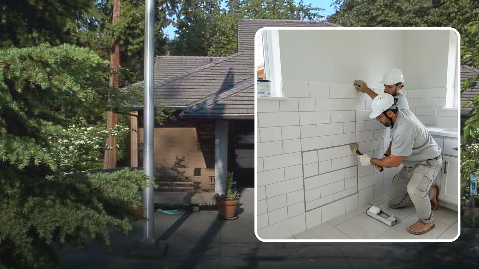 Regrouting in Yarrow Point, King County, WA - Full removal and replacement of aging grout to renew an entire tiled surface.