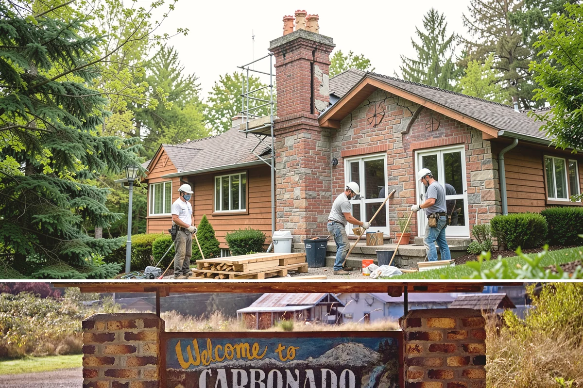 Residential Construction in Carbonado, Pierce County, WA - Foundation and framing progress best during the drier months from late spring through early fall, so planning permits over winter...