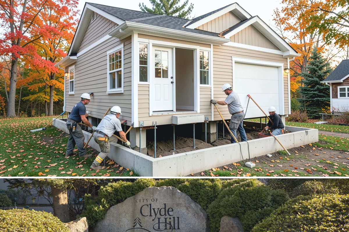 Residential Construction in Clyde Hill, King County, WA - Foundation and framing progress best during the drier months from late spring through early fall, so planning permits over winter...