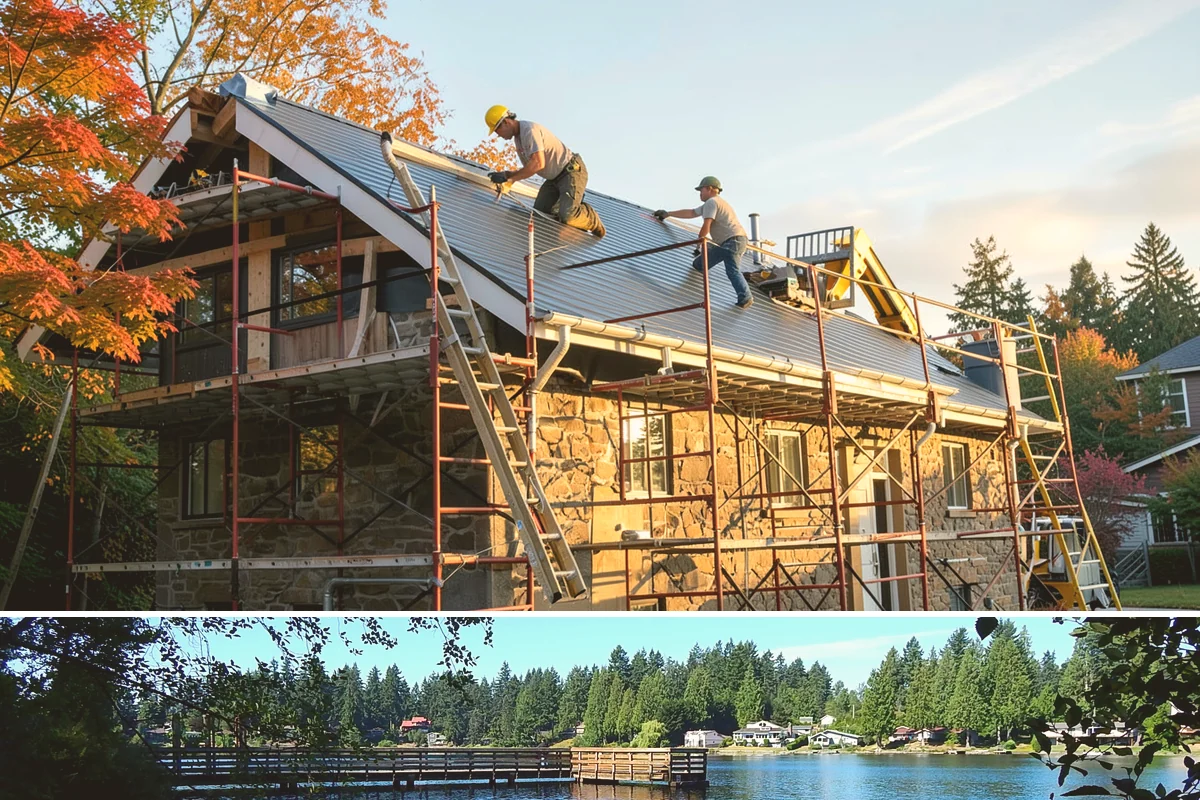 Residential Construction in Federal Way, King County, WA - Foundation and framing progress best during the drier months from late spring through early fall, so planning permits over winter...