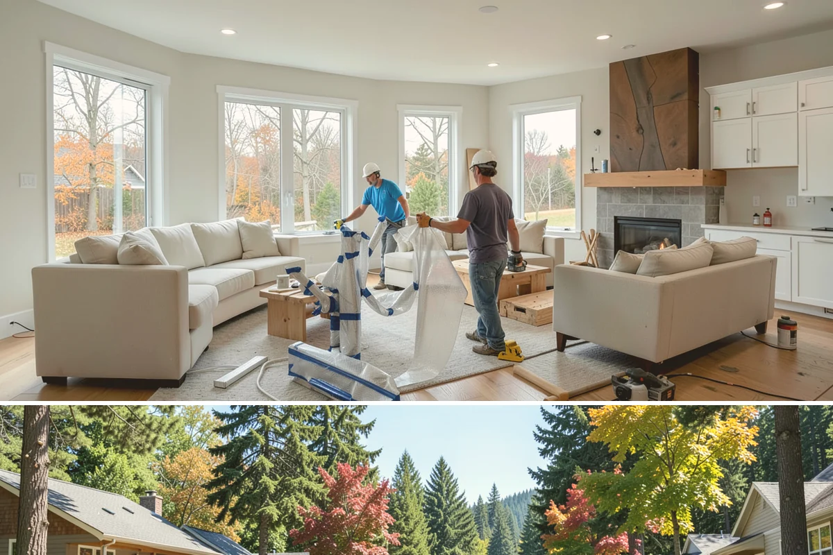 Residential Construction in Orting, Pierce County, WA - Foundation and framing progress best during the drier months from late spring through early fall, so planning permits over winter...