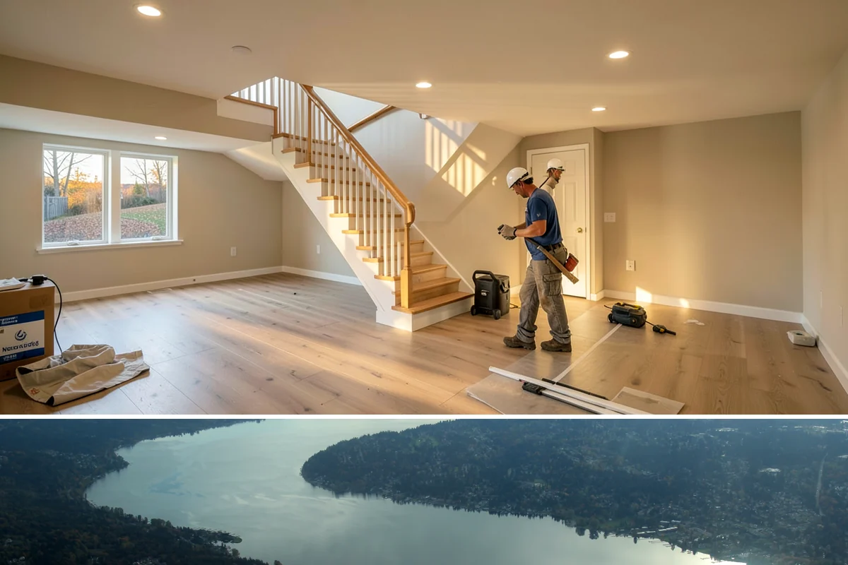 Residential Construction in Sammamish, King County, WA - Foundation and framing progress best during the drier months from late spring through early fall, so planning permits over winter...
