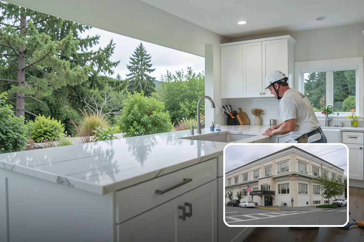 Restaurant Buildout in Anacortes, Skagit County, WA - Integrated kitchen, dining, and back-of-house design