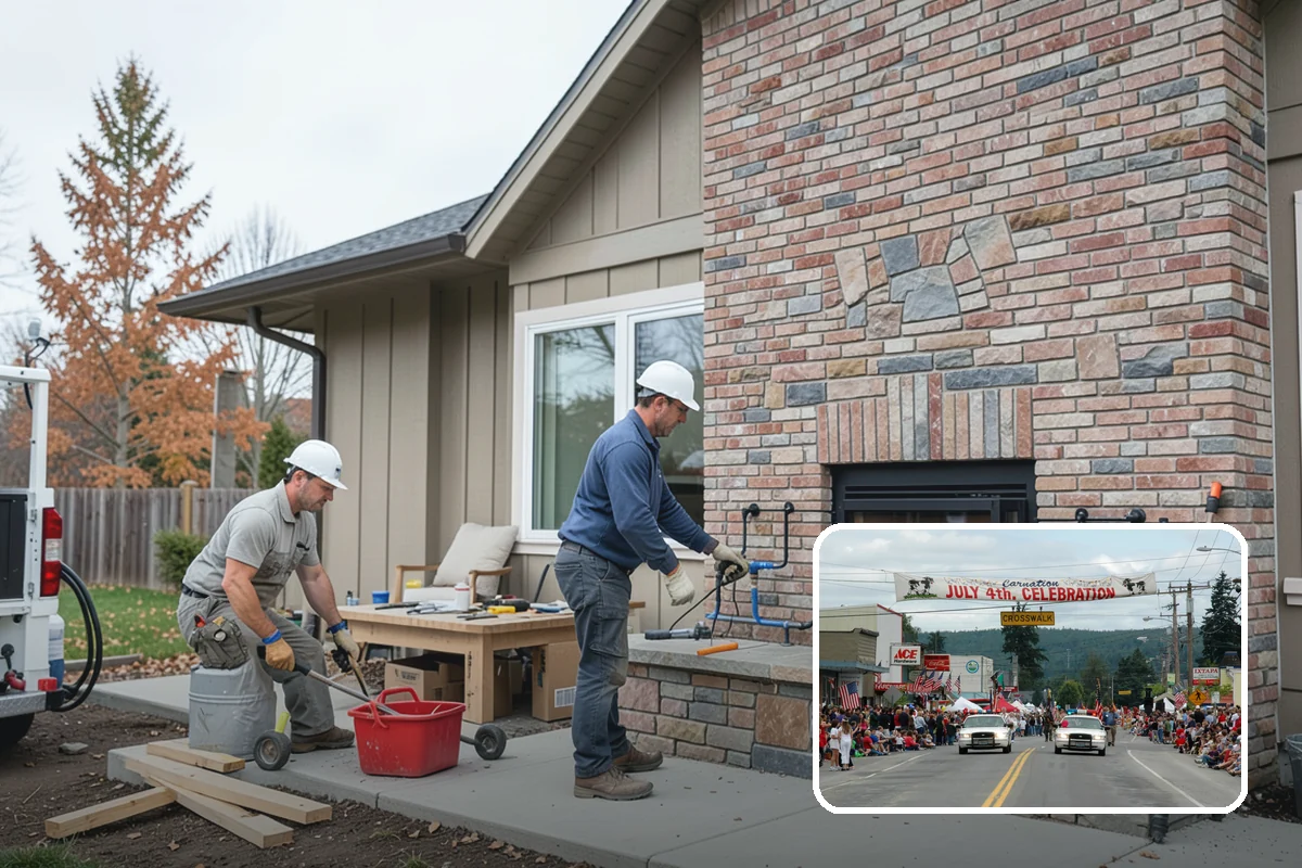 Restaurant Buildout in Carnation, King County, WA - Integrated kitchen, dining, and back-of-house design