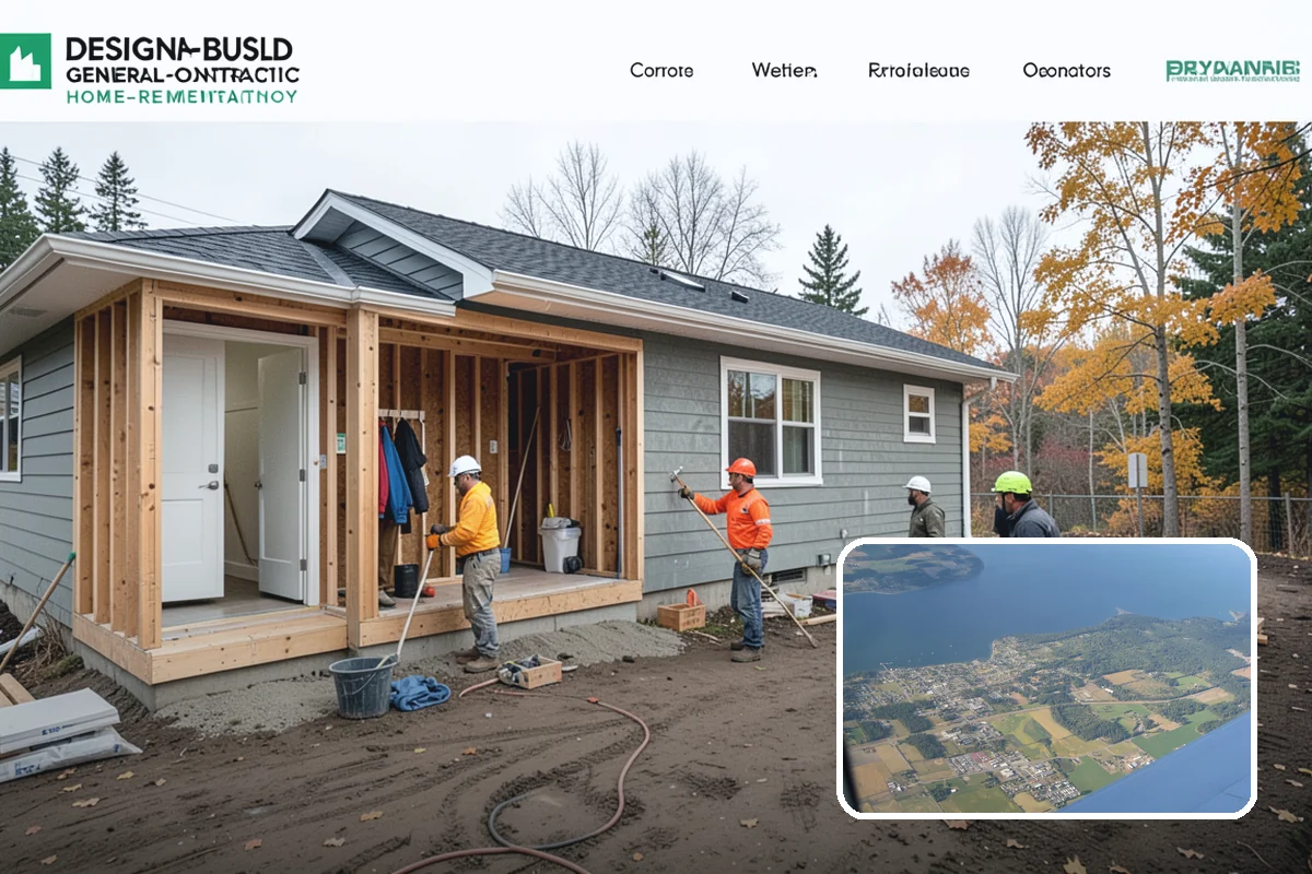 Restaurant Buildout in Coupeville, Island County, WA - Integrated kitchen, dining, and back-of-house design
