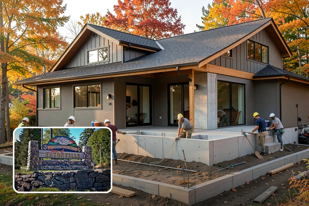 Restaurant Buildout in Eatonville, Pierce County, WA - Integrated kitchen, dining, and back-of-house design