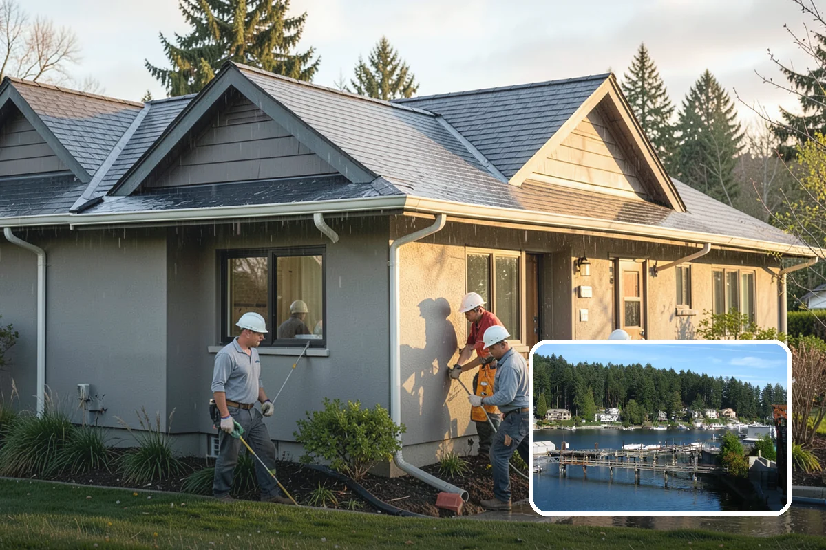 Restaurant Buildout in Gig Harbor, Pierce County, WA - Integrated kitchen, dining, and back-of-house design