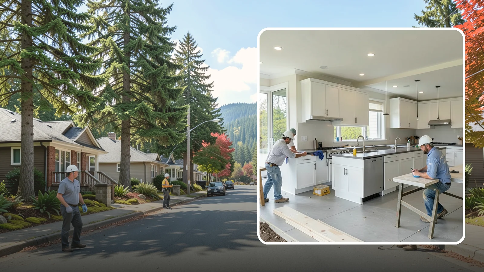 Restaurant Buildout in Hunts Point, King County, WA - Full construction of restaurant spaces including kitchens, dining rooms, and code systems.