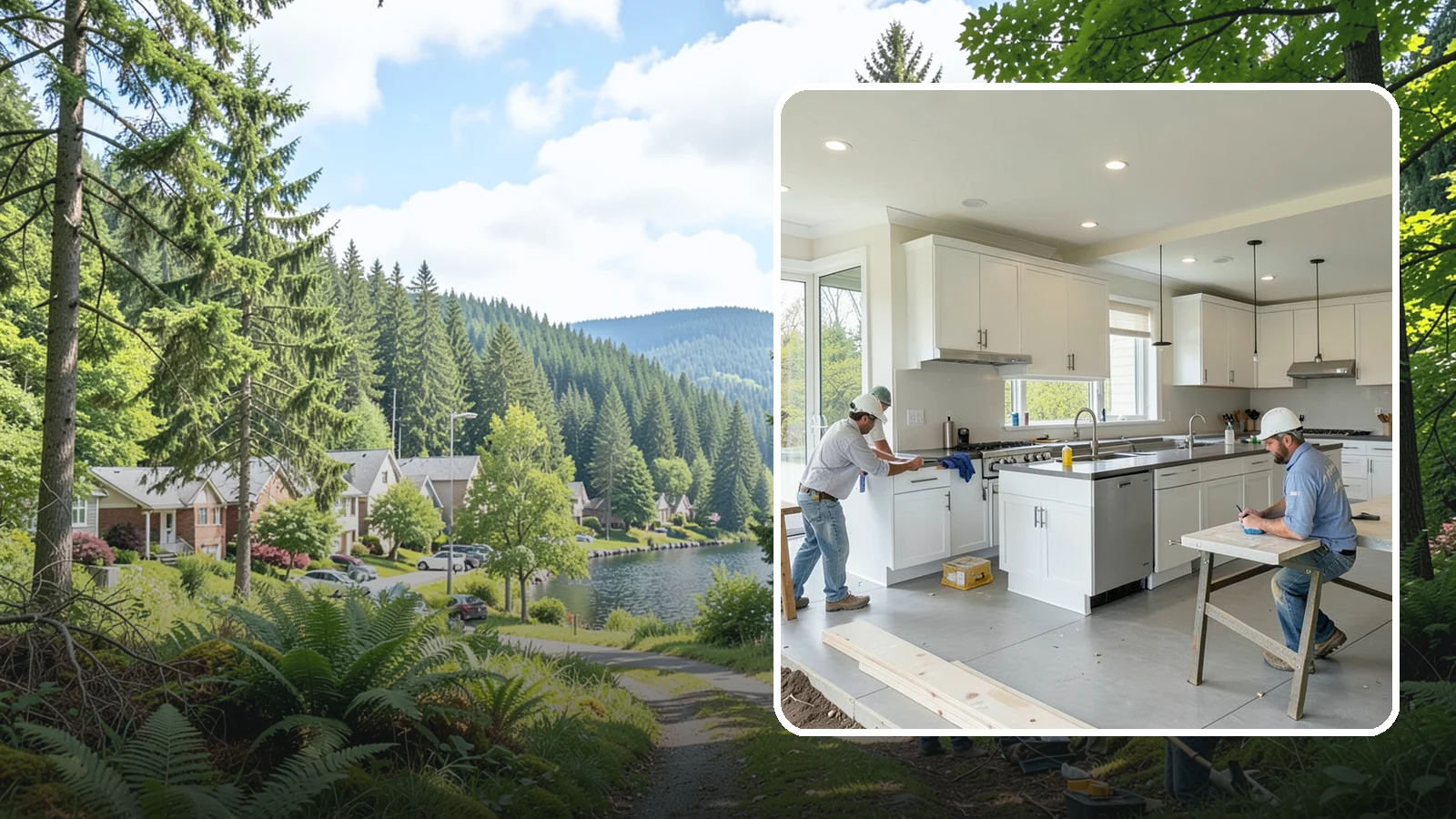 Restaurant Buildout in Lake Forest Park, King County, WA - Full construction of restaurant spaces including kitchens, dining rooms, and code systems.