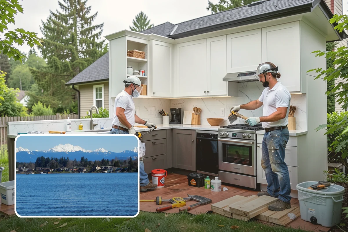 Restaurant Buildout in Lake Stevens, Snohomish County, WA - Integrated kitchen, dining, and back-of-house design