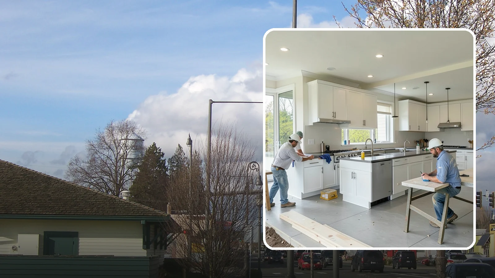 Restaurant Buildout in Marysville, Snohomish County, WA - Full construction of restaurant spaces including kitchens, dining rooms, and code systems.