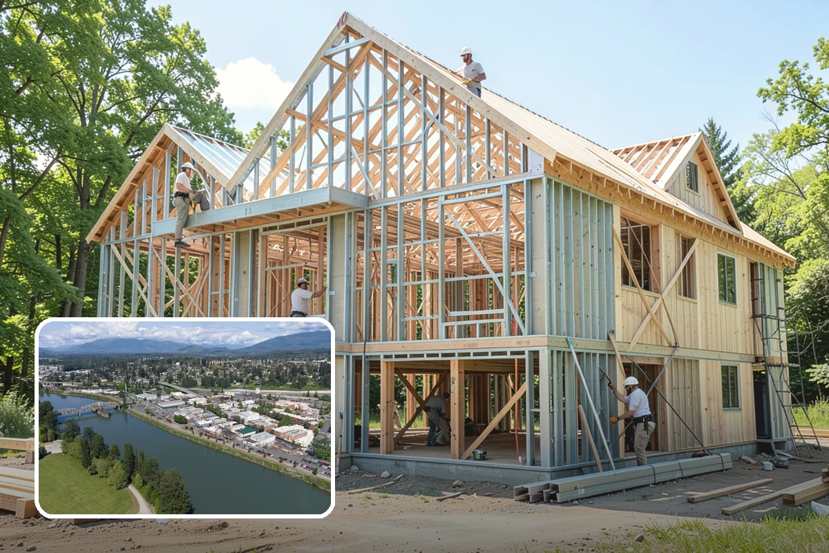 Restaurant Buildout in Mount Vernon, Skagit County, WA - Integrated kitchen, dining, and back-of-house design