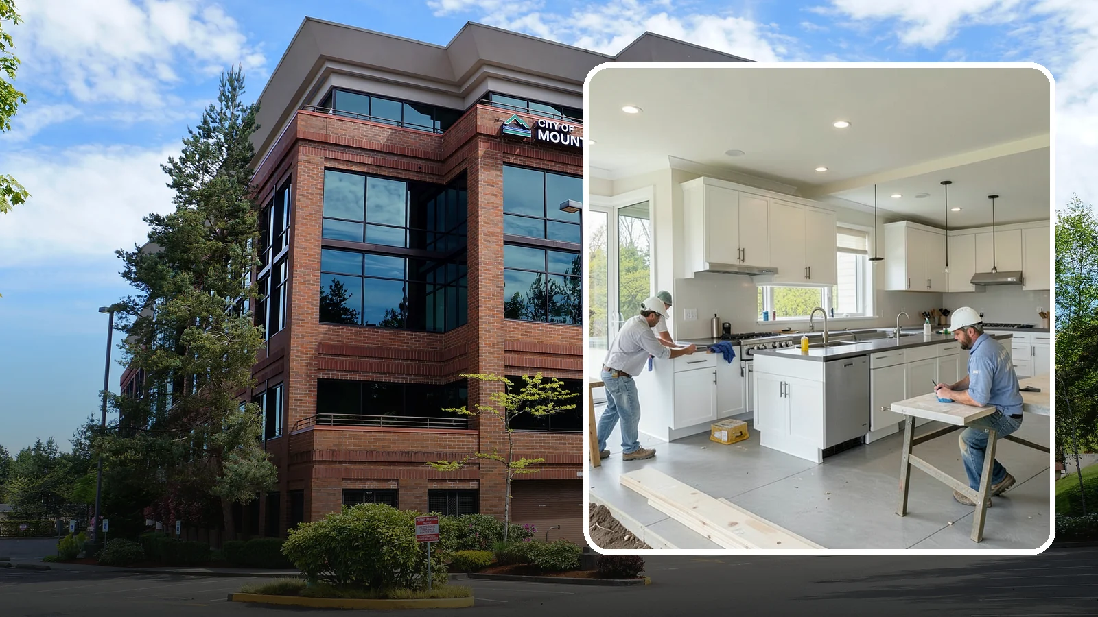 Restaurant Buildout in Mountlake Terrace, Snohomish County, WA - Full construction of restaurant spaces including kitchens, dining rooms, and code systems.