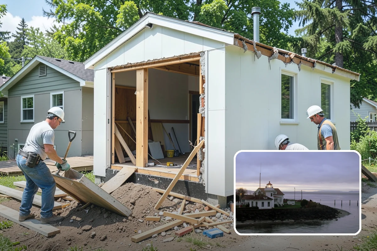 Restaurant Buildout in Mukilteo, Snohomish County, WA - Integrated kitchen, dining, and back-of-house design
