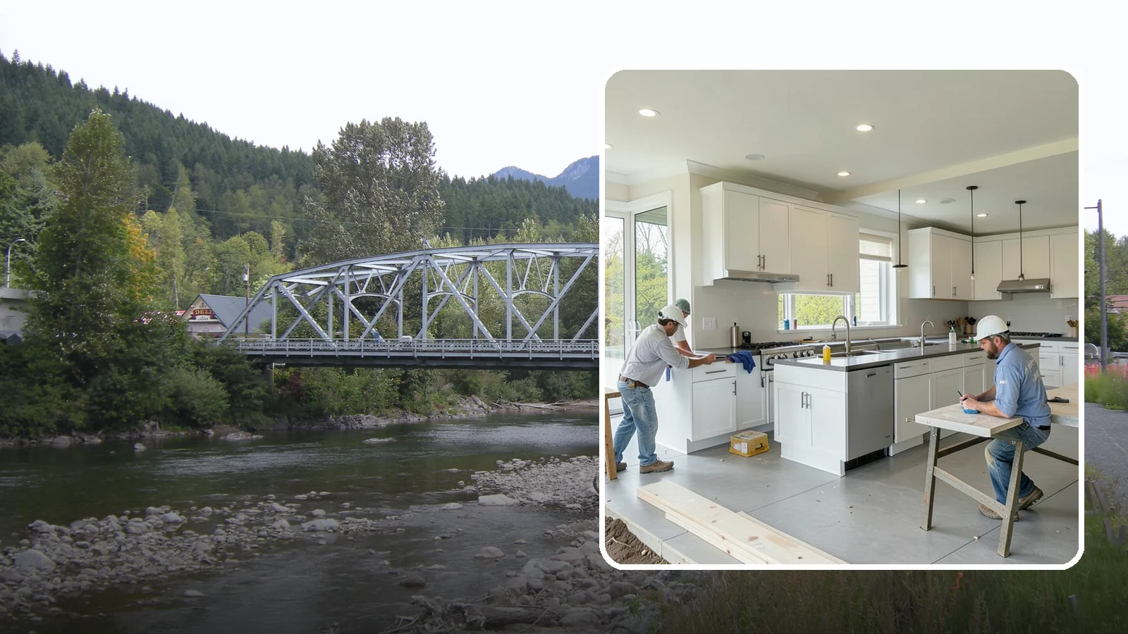 Restaurant Buildout in Skykomish, King County, WA - Full construction of restaurant spaces including kitchens, dining rooms, and code systems.