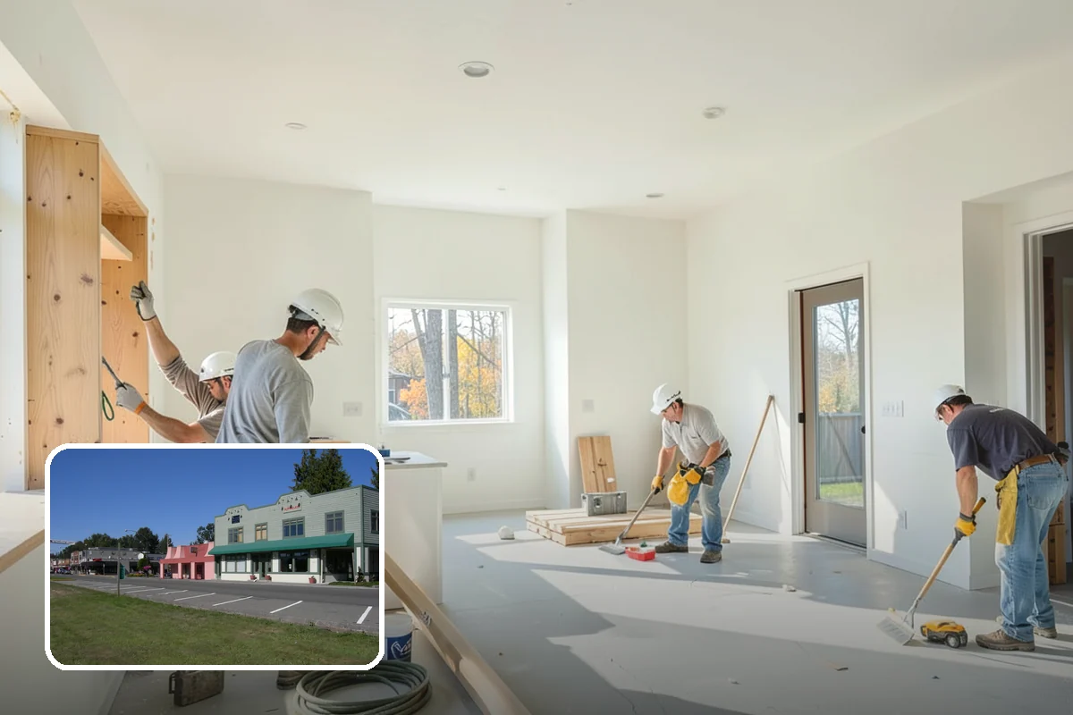 Restaurant Buildout in Snoqualmie, King County, WA - Integrated kitchen, dining, and back-of-house design