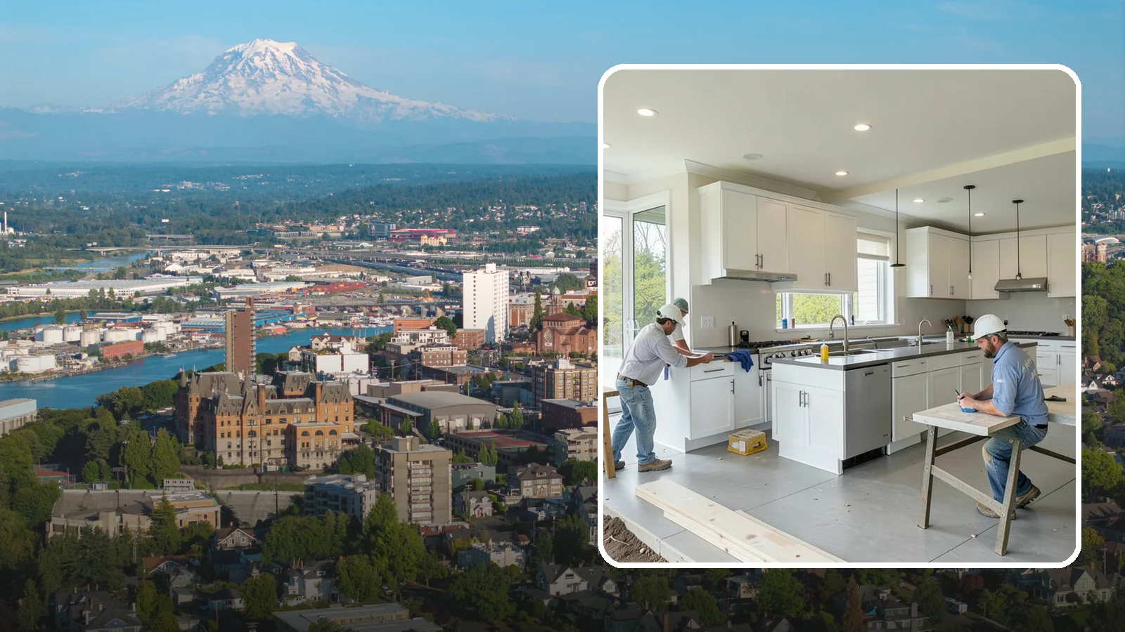 Restaurant Buildout in Tacoma, Pierce County, WA - Full construction of restaurant spaces including kitchens, dining rooms, and code systems.