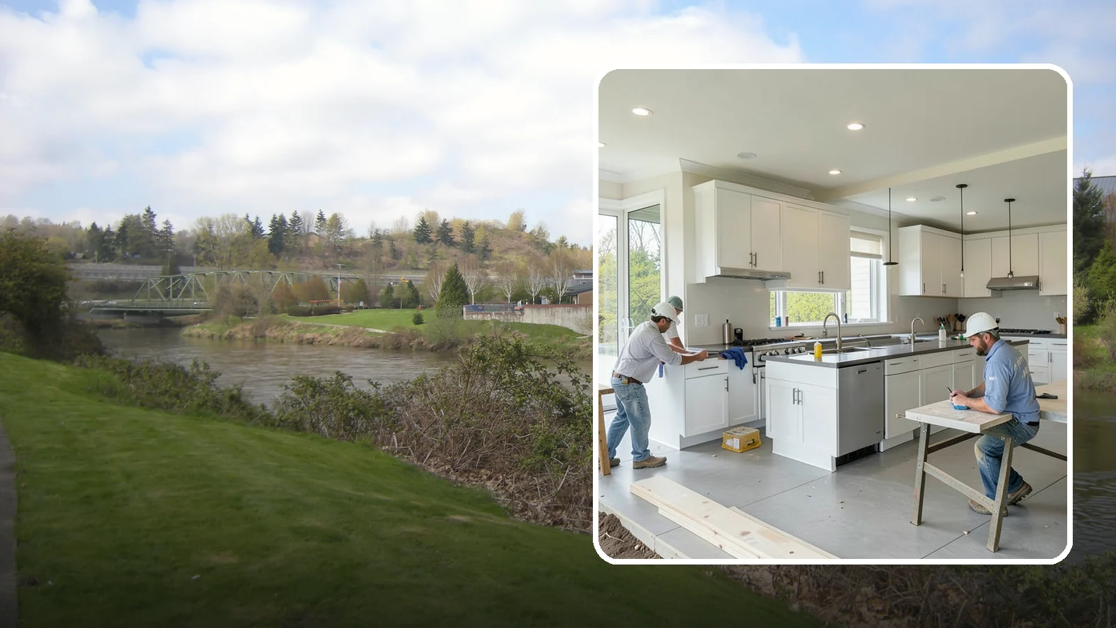 Restaurant Buildout in Tukwila, King County, WA - Full construction of restaurant spaces including kitchens, dining rooms, and code systems.