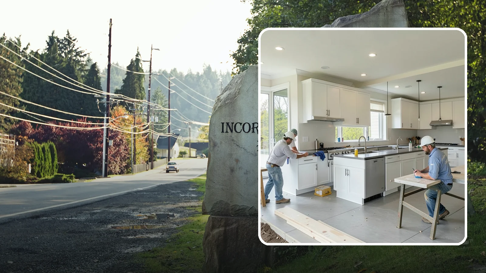 Restaurant Buildout in Wilkeson, Pierce County, WA - Full construction of restaurant spaces including kitchens, dining rooms, and code systems.