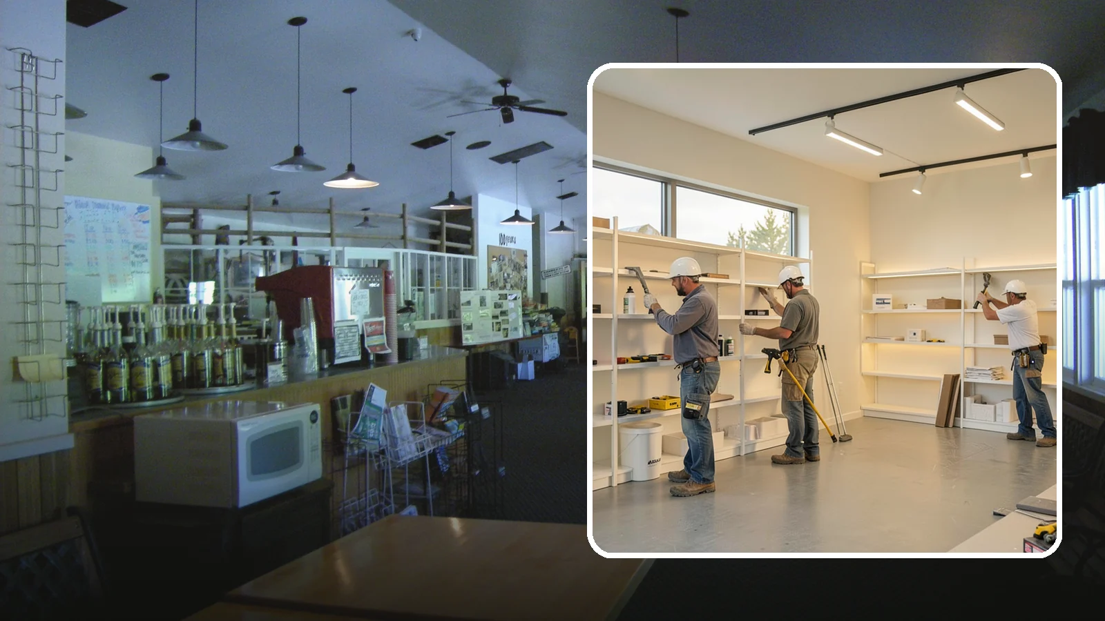 Retail Buildout in Black Diamond, King County, WA - Store construction that turns raw retail space into a branded, shopper-ready environment.